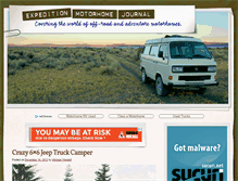Tablet Screenshot of expeditionmotorhome.com
